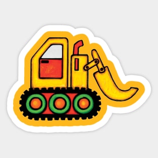 Front Loader Construction Toy Sticker